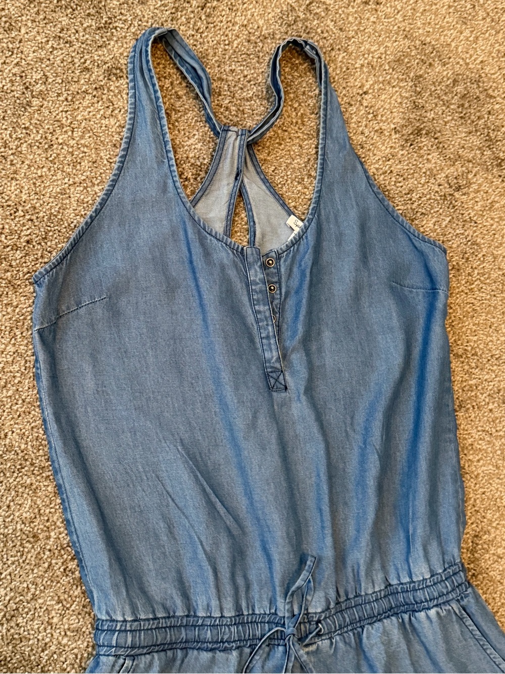 Splendid Light Blue Chambray Romper - Picture 4 of 8